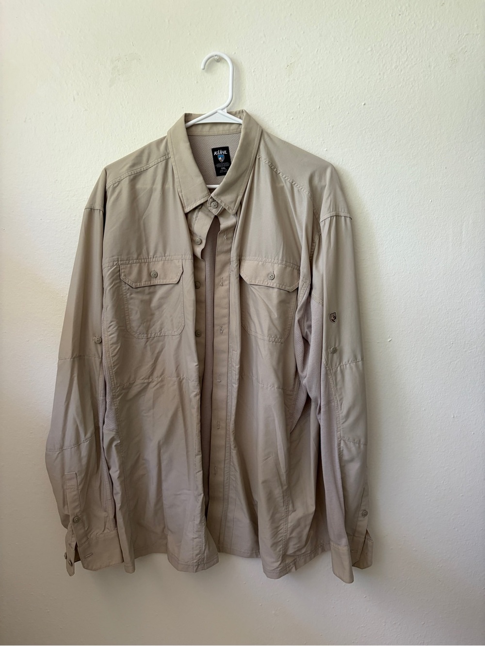 Kuhl Men's Casual Button-Down Shirt in Khaki